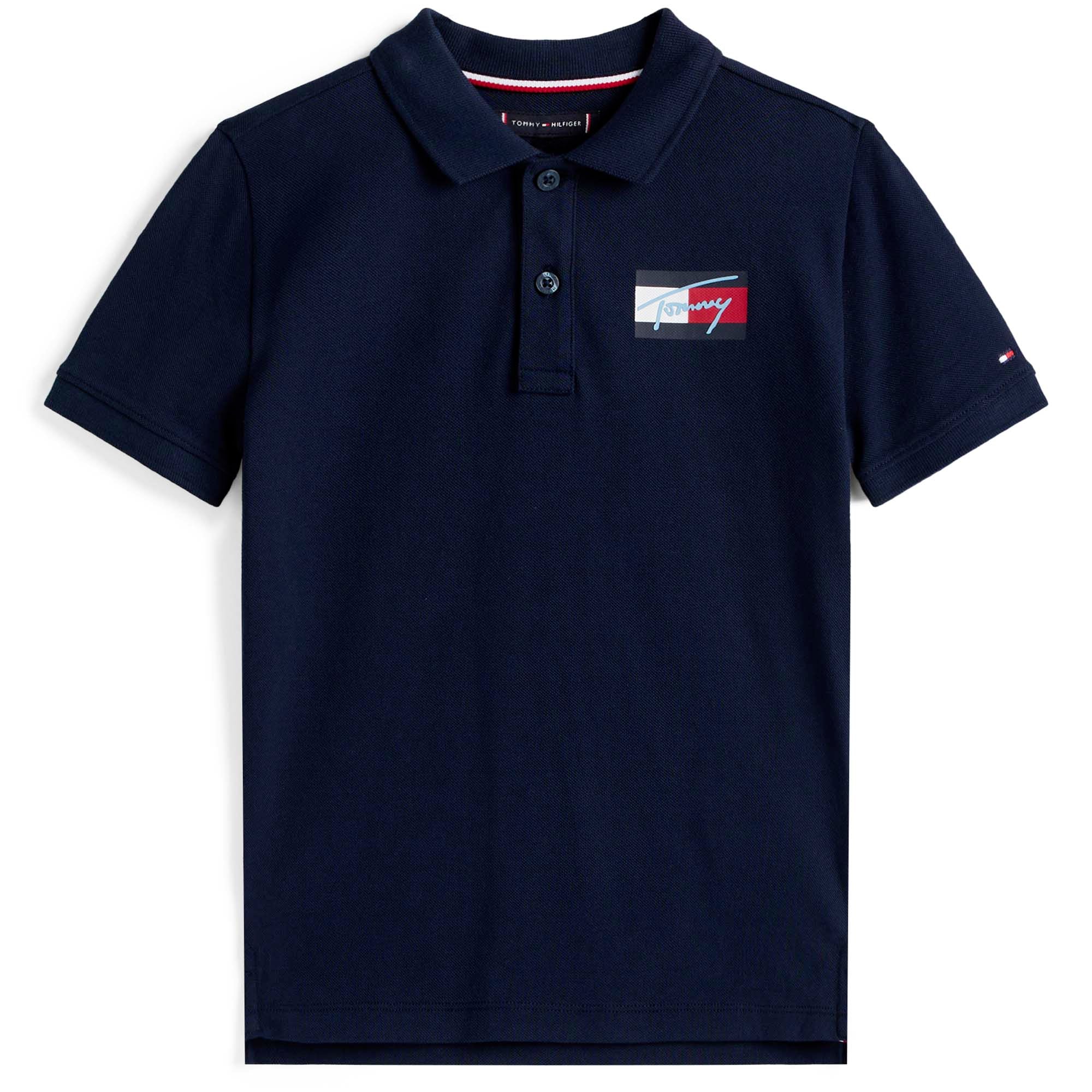 TOMMY_SCRIPT_FLAG_POLO_SS_THKB0KB09711T_C1G_Image_1